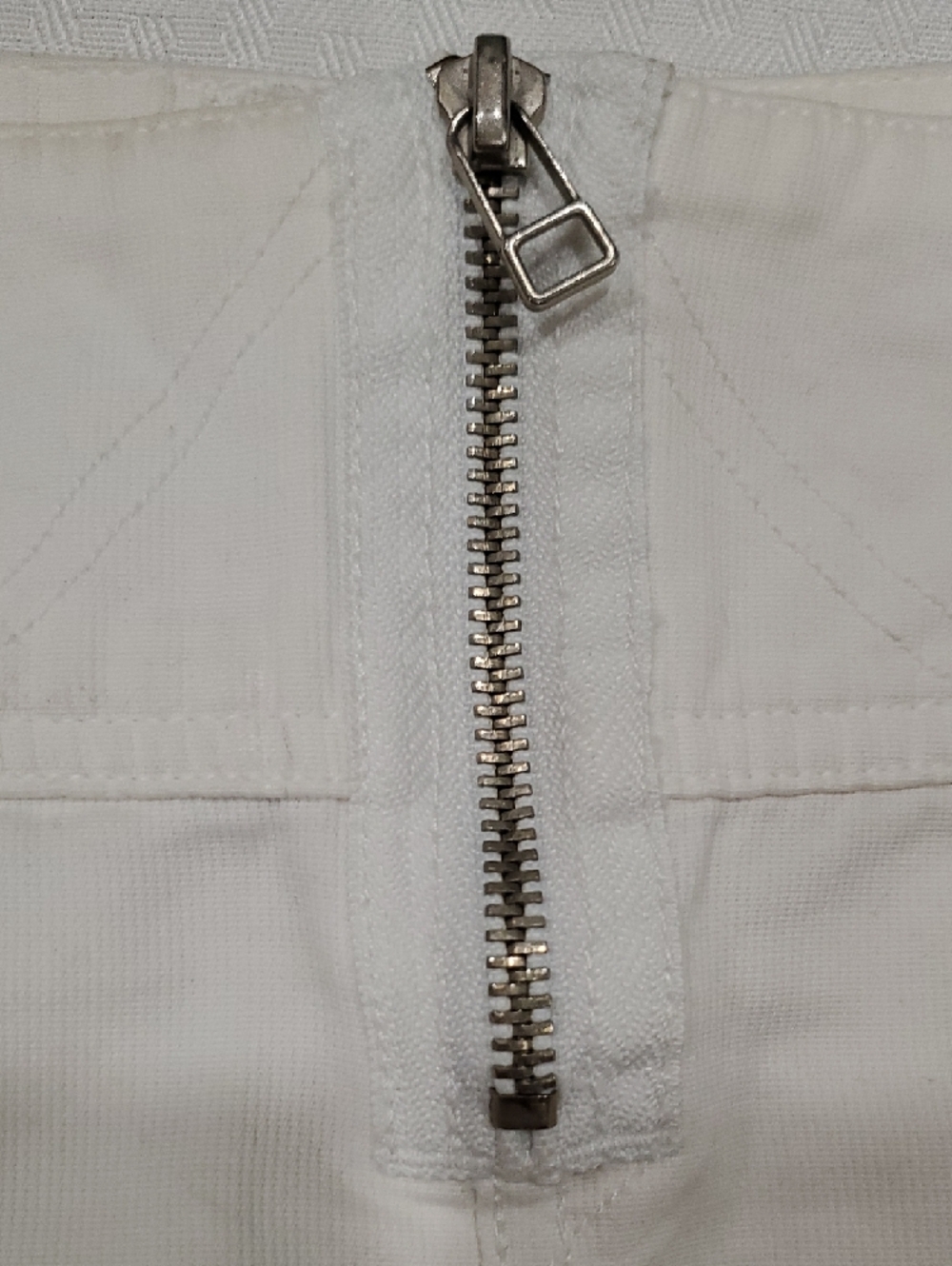 Y2k White Cargo Pocket Micro Mini Skirt with Front Zip - Picture 5 of 12